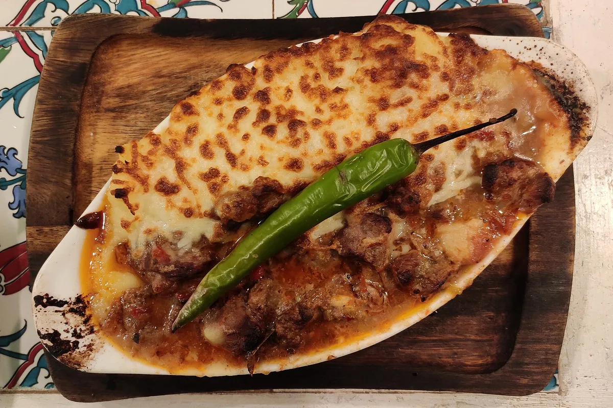 Kebab food typical of Abrakebabra
